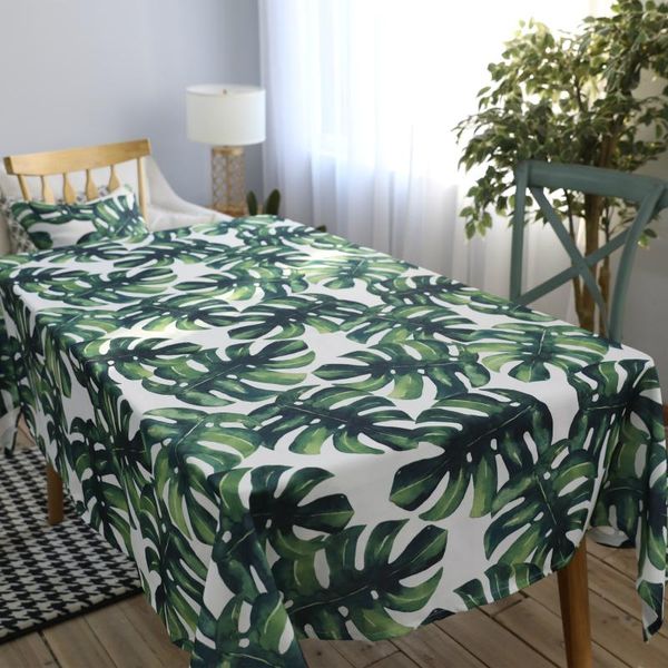 

table cloth nordic style monstera tablecloth waterproof toalha de mesa nappe decoracao para casa manteles cover
