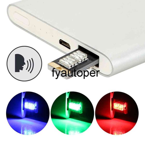 

car styling touch and sound control car led atmosphere light with usb socket auto decorative lamp rgb music rhythm light