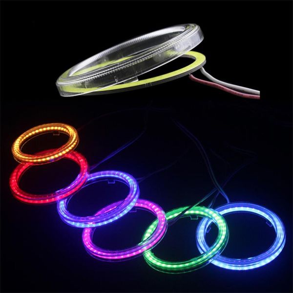 

interior&external lights 2pcs car halo ring led angel eyes motorcycle cob fog drl headlight 60mm 70mm 80mm 90mm 100mm 110mm 120mm luminarias