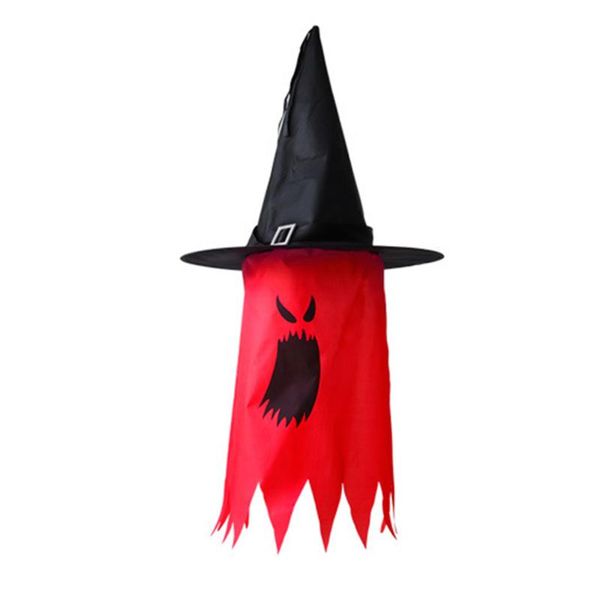 

party hats 1pcs halloween decoration for home garden witch hat led four-color gradient glowing outdoor decor