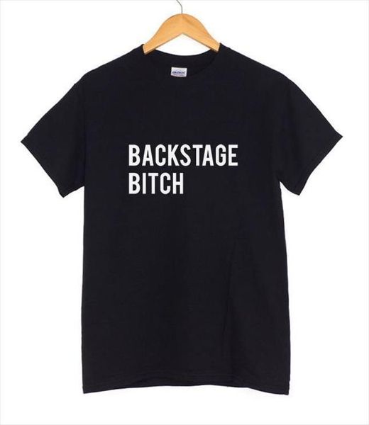 

backstage bitch letters print men t shirt mens cotton casual funny for lady tee hipster drop ship z 417, White;black