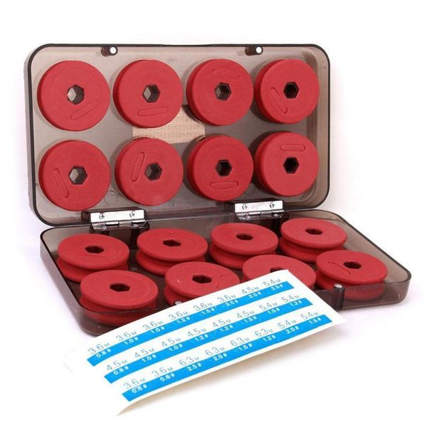 

fishing accessories 8/16pcs tackle boxes foam winding board line shaft bobbin spools box red lines