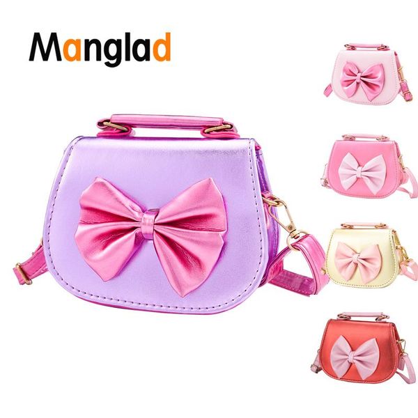 

children shoulder bag kids handbag girl bowknot coin purse baby princess school cute messenger bags money wallet lipstick gifts, White