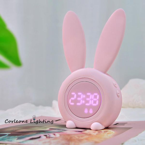 

night lights cartoon led timing alarm clock lamp for kids rooms children holiday gifts smart light