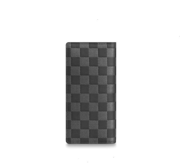

n60193 brazza wallet long wallets men real leather long wallet chain wallets compact purse clutches evening key card holdersa, Black;red