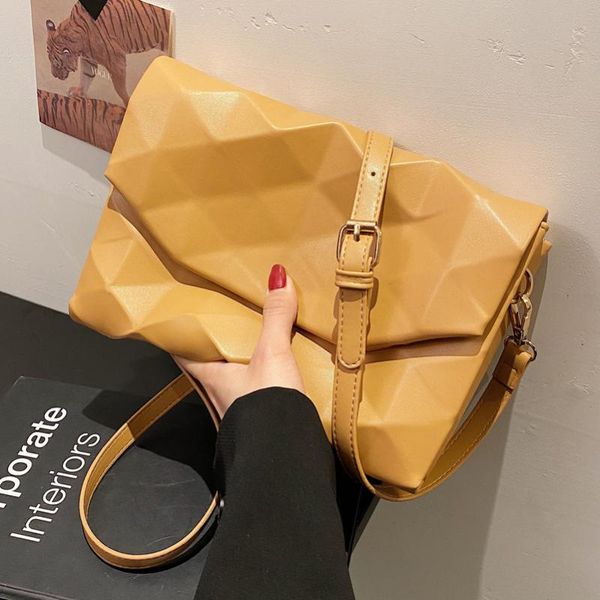

evening bags leather shoulder bag ladies silver rhombus satchel female metallic style party women luxury messenger fashion women's