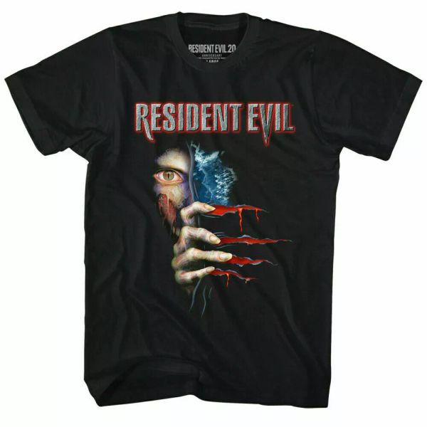 

resident evil peekin t shirt licensed video gaming tee black, White;black