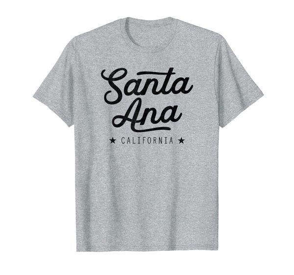 

classic retro vintage santa ana california usa gift t-shirt, White;black