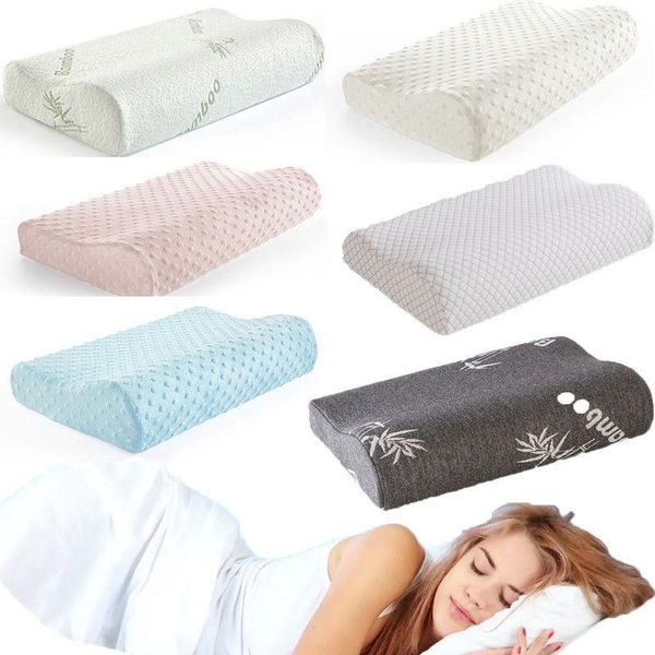 

pillow memory foam neck orthopaedic cushion side sleeping body butterfly ergonomic cervical spine relief support wedge