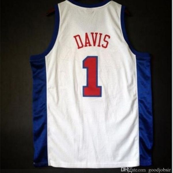 

custom men youth women vintage baron davis jersey college basketball jersey size s-5xl or custom any name or number jersey, Black