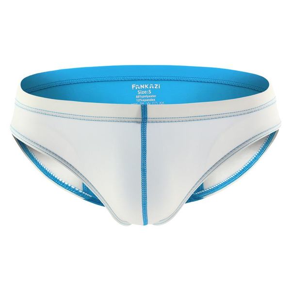 

underpants underwear mens briefs ice silk panties man comfortable low waist pouch male bikini ropa interior homme, Black;white