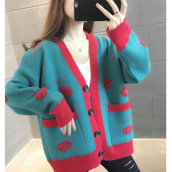 

women's knits & tees oversized cardigan sweater loose womens knitted coat plus size 64xj, White