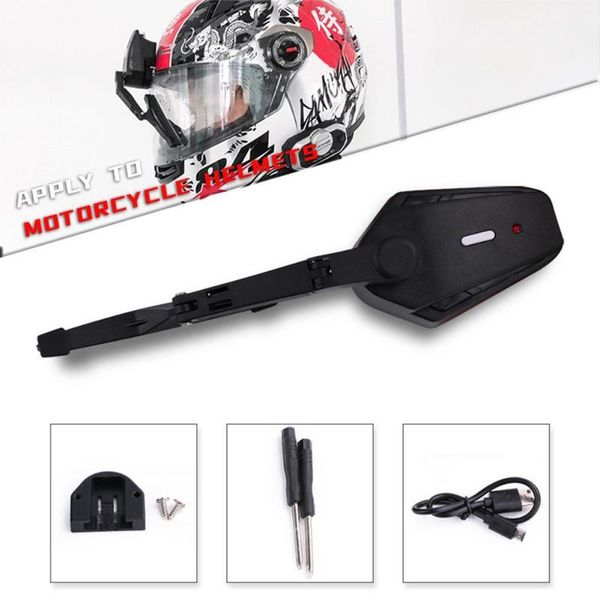 

cycling helmets motorcycle helmet wiper universal ip5 waterproof windshield 600mah usb safety wipers for moto accessories