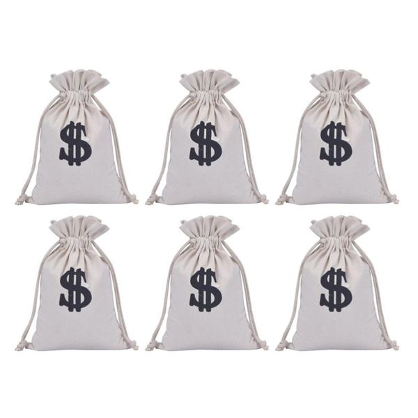 

gift wrap 6pcs drawstring bag creative candy pouches bags stylish presents pouch jewelry storage for girls (17x24cm)