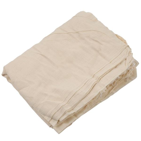 

hanging baskets 10 bags of drawstring cotton filter bags, suitable for filtering fruits, seasonings and sauces, soup, wine (40 x 50 cm)