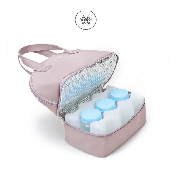 

reusable insulated thermal bag breast milk refrigerated and fresh-keeping ice pack waterproof women organizer diaper bags