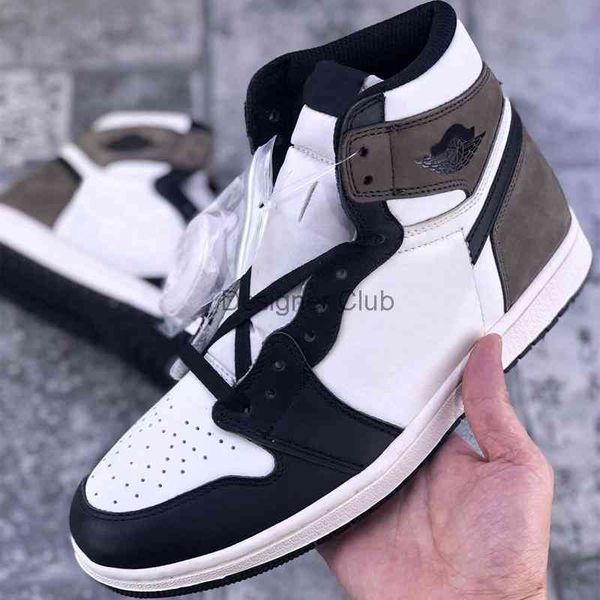 

good quality shoes dark mocha shoes 1 high black mcocha lae-up basketball 1s og men women sport sneaker size us5.5-us12