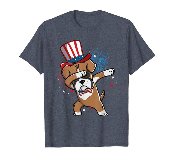 

Dabbing Boxer Dog lover Tshirt for 4th of July Gifts, Mainly pictures