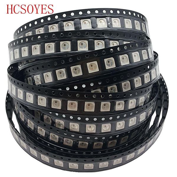 

strips 100% brand (1000 pcs/lots) dc5v ws2812b led chip ws2811 ic smd white/black rgb light beads