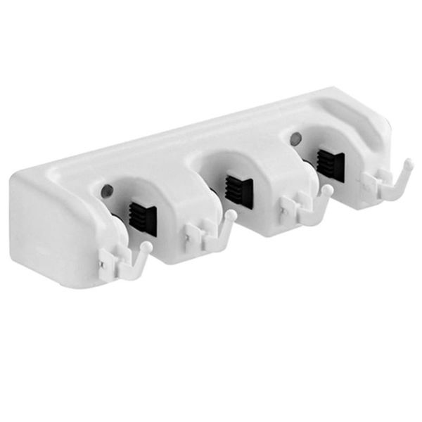 

hooks & rails multifunctional magic plastic mop holder card hook broom drain storage rack tool