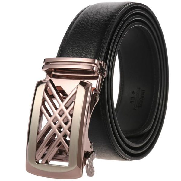 

belt men quality genuine luxury leather belts for men,strap male metal automatic buckle men's ly136-1626-1, Black;brown