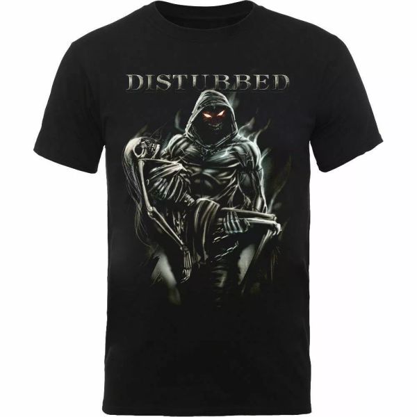

official disturbed t shirt lost souls black mens classic rock metal band tee new, White;black