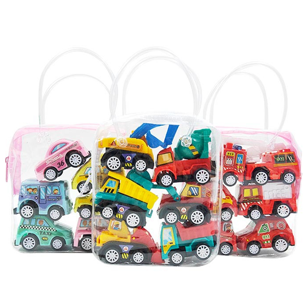 

6pcs pull back car toys car children racing car baby mini cars cartoon pull back bus truck kids toys children boy gifts
