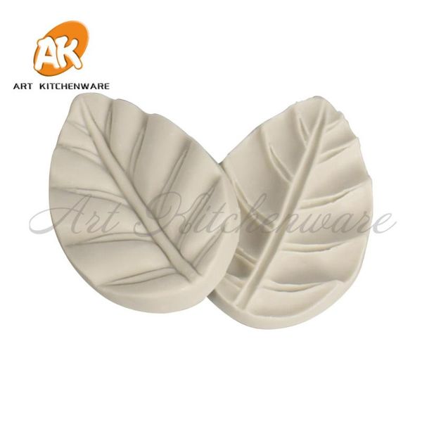 

cake tools 2pcs leaves pattern veiner silicone mold decorating fondant impression flower sugarcraft