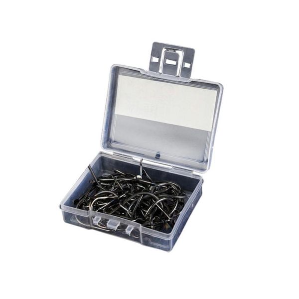 

100pcs wholesalers fishing bait barb fishhook lure tackle with box size 4/6/8/10/12 x hooks