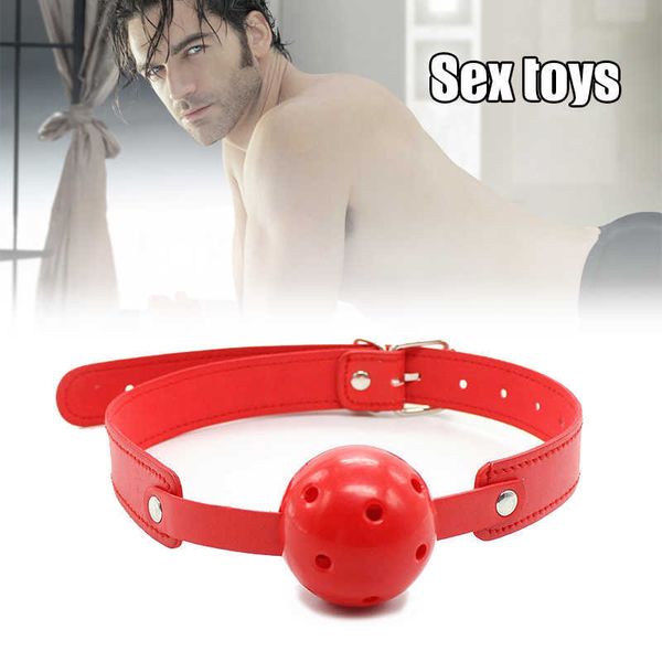 Boca Bola Sexo Brinquedo Casal Cosplay Produtos do Sexo Respirável Suprimentos Eróticos Sm Strap para Mulheres Homens Acessórios Exóticos 18 P0816