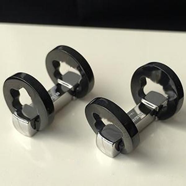 

cuff silver grid cufflink for men business suit french shirts sleeve buttons luxury classic crystal head cufflinks