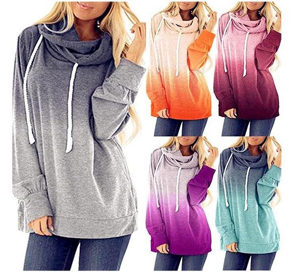 

women's hoodies & sweatshirts women spring winter fashion sweatshirt femme shirt full long hooded sleeve casual boho becap printed pull, Black