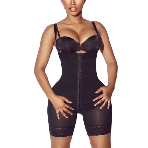 

women's shapers women shapewear high compression removable straps fajas abdomen body shaper corset, Black;white