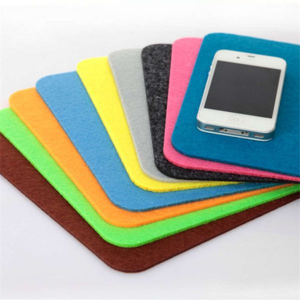 

straight felt mouse pad computer desk solid color