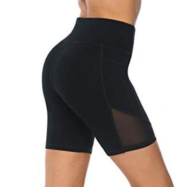

4# women's women high waist yoga legging sports short training running shorts seamless up hip fitness workout pants outfit