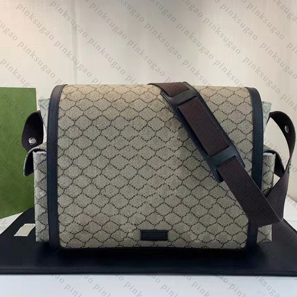 Bolsa de fraldas Bolsa de ombro feminina e masculina bolsa tiracolo bolsa de couro genuíno designer bolsa de luxo moda bolsa de compras Haiguan0226-450