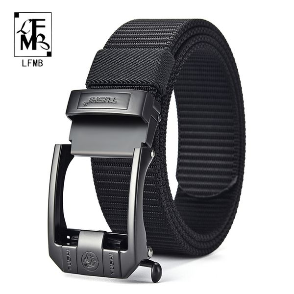 

[lfmb]tactical belt nylon military army belt outdoor metal buckle heavy duty men's training hunting 220315, Black;brown