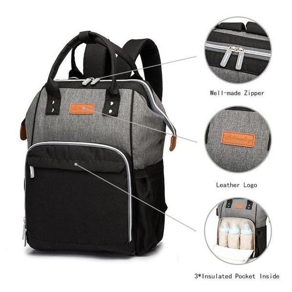 

diaper bags double shoulder mommy bag large capacity multifunctional mother and baby waterproof fashion trend out portable