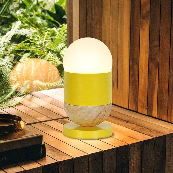 

table lamps colorfu lovely led lamp yellow/pink/blue body desk children room bedside living decoration lighting
