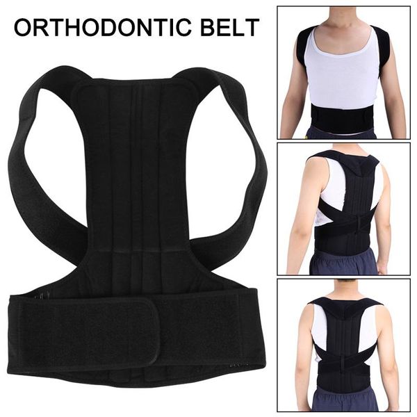 

accessories posture corrector adjustable back shoulder support correction brace belt band for men women xr-