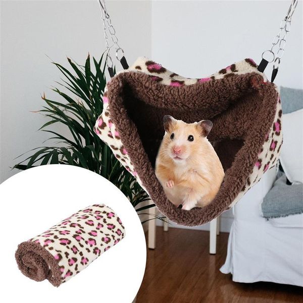 

cat beds & furniture 1pc sugar glider keep warm hammock double-layer pet hanging sleeping bed