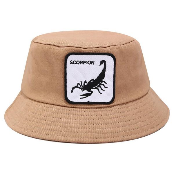 

cloches cotton animal flat bucket hat fisherman outdoor travel sun cap hats for men and women 08
