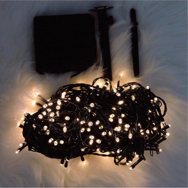 

strings solar led string lights outdoor decoration flexible strip lamp for christmas/garden/wedding 5m/7m/12m blue warm white