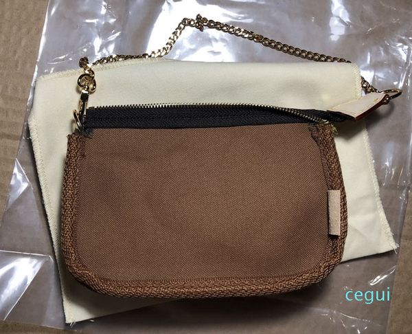 

brown flower mo. mini pochette accessoires m58009 or cotton bag , customer order