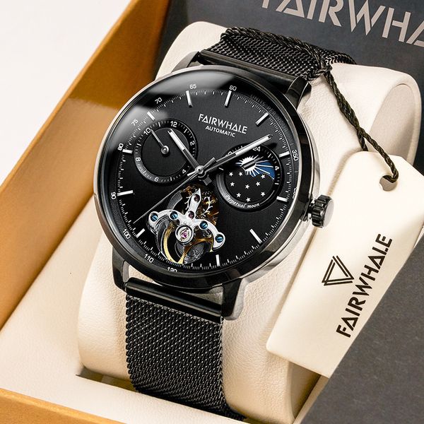 

fashion automatic mechanical watches gentlemen brand luxury designer waterproof sports watches for men relogio masculino, Slivery;brown