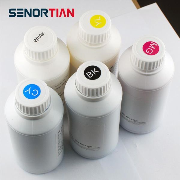 

printers senortian 5pcs dtg ink for kit film textile t shirt printing machine printer colorfast wear scratch-resistant
