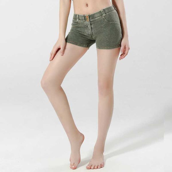 

yoga outfits ladies sports shorts denim high stretch fitness sweatpants showing beautiful buttocks, White;red