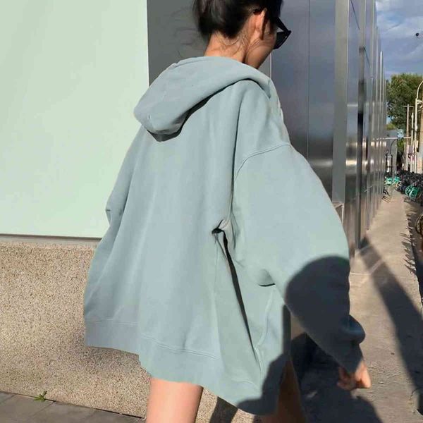 

women's hoodies & sweatshirts fashion solid thick oversize hoodie women casual autumn winter warm coat female streetwear sweatshirt vx, Black