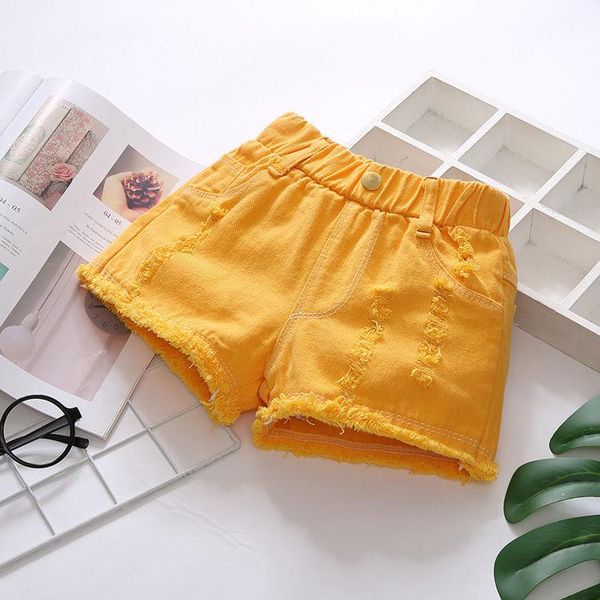 

shorts korean girl denim white children's pants summer p164, Black