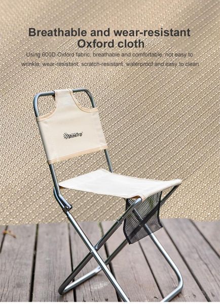 

outdoor portable aluminum alloy folding chair camping beach back horse drawn bbq fishing stool accessories